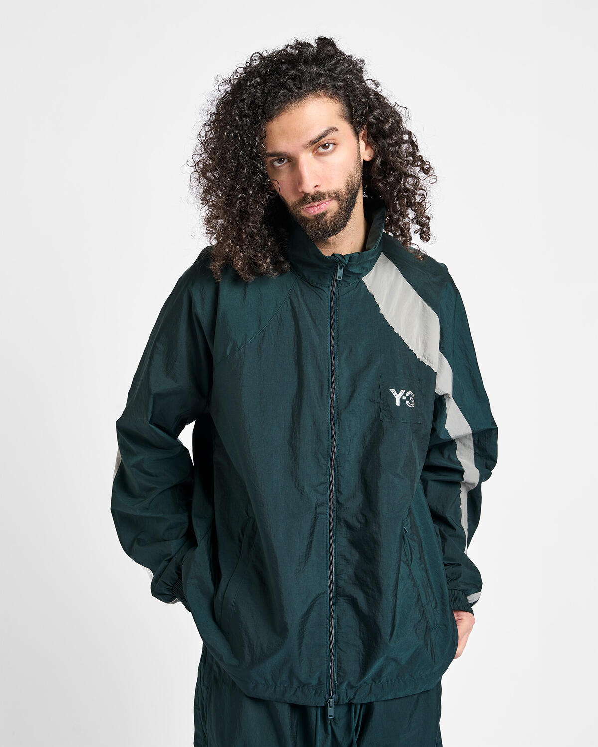 Y-3 RAW EDGE 3 STRIPES NYLON SHELL JACKET | KS7565 | AFEW STORE Y-3 RAW EDGE 3 STRIPES NYLON SHELL JACKET | KS7565 | AFEW STORE
